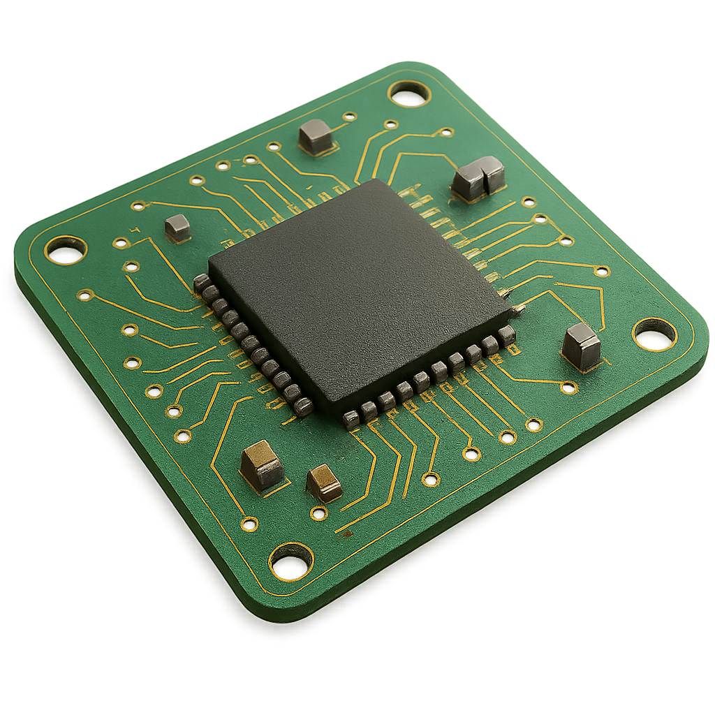 AI Generated Abstract PCB floating in space